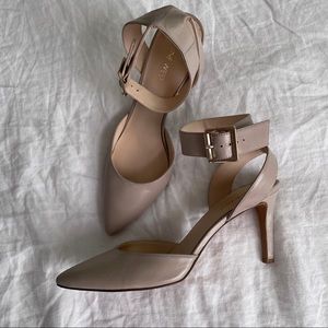 Nine West Nude Gray Pumps size 8